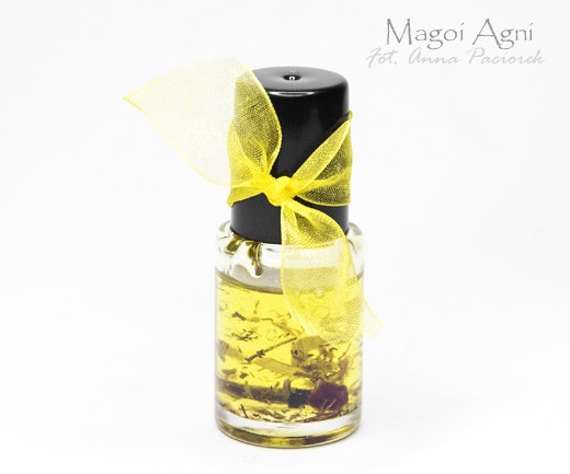 Olejek do namaszczania świec, kamieni, talizmanów ŻÓŁTY - egzaminy intelekt