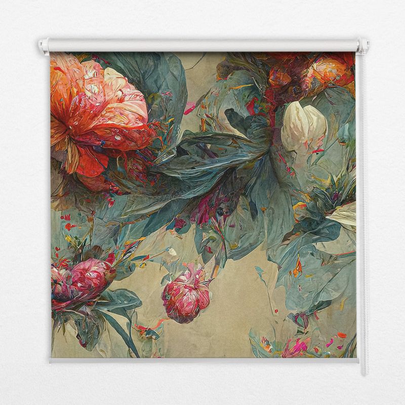 Klasyczna wolnowisząca roleta zaciemnająca Tulup 140x240 cm Łąka 1 szt.