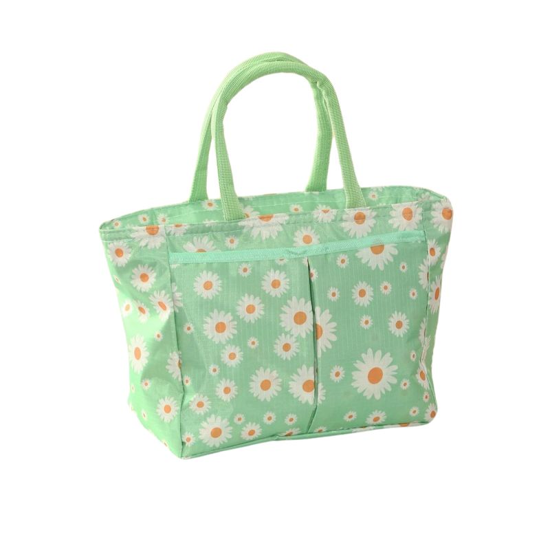 Torba termiczna Be-active.pl izolacyjna na lunch stokrotka zielona 1szt