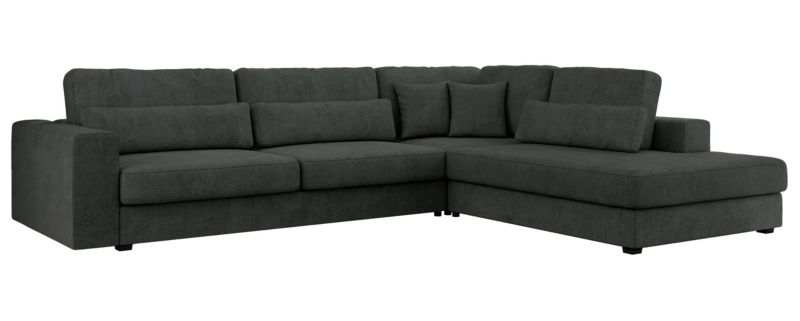 Narożnik MKS Meble SAVONA L strona prawa ciemnoszary struktura 1szt.