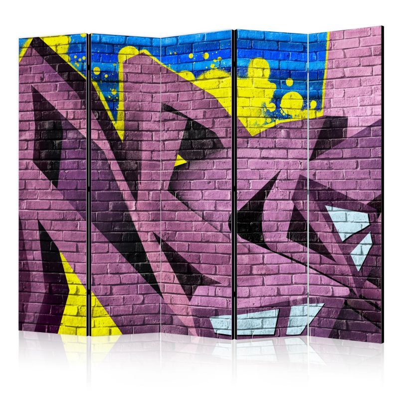 Parawan dwustronny Artgeist Street art 225x172 cm Street art 1 szt