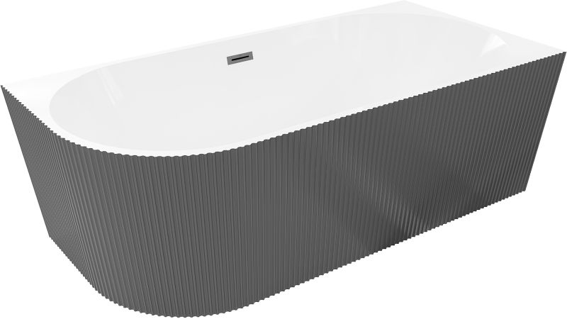 Wanna narożna Mexen Silo biała/szara 170x80 cm .- 52891708062P-66 1 szt.