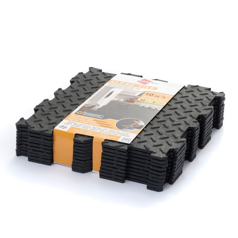 Płytka uniwersalna 30x30 cm Alpha Tile e-floor czarny 10 szt