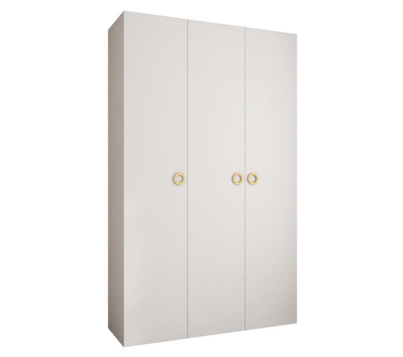 Szafa trzydrzwiowa wysoka 40 Abiks Como 1 150 biały+złoty 1 szt.