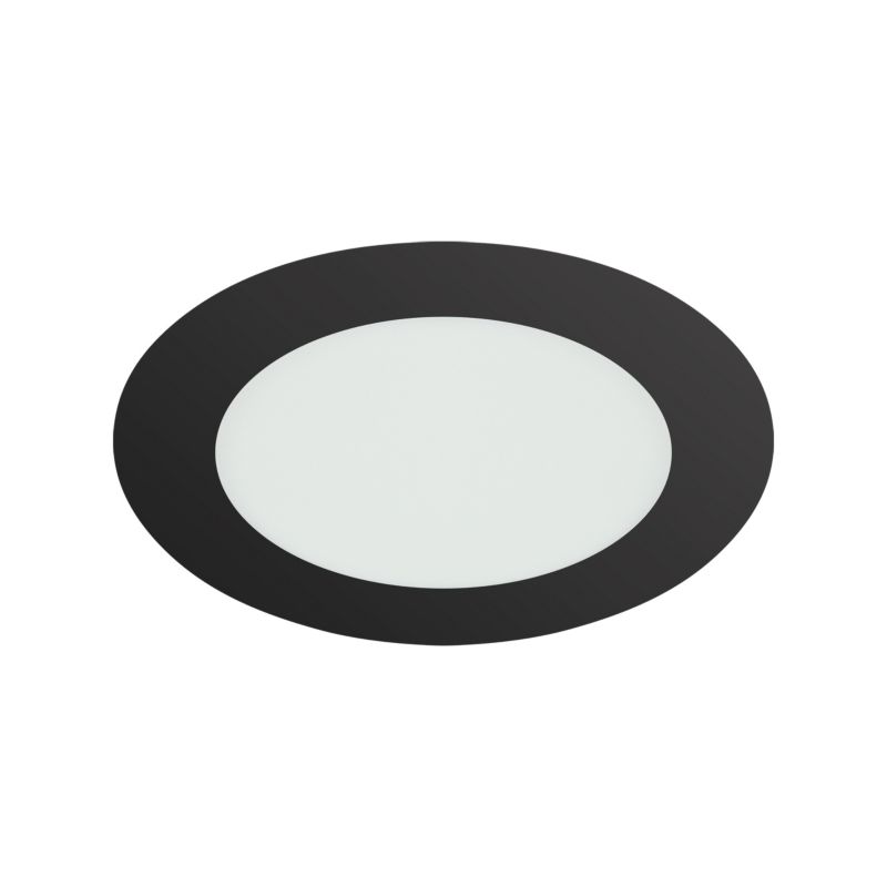 Lampa sufitowa panel LED STRUHM WAFEL LED C 12W BLACK CCT okrągła wpuszczana szczelna czarna moc 12W regul. barwy światła - 1 szt.