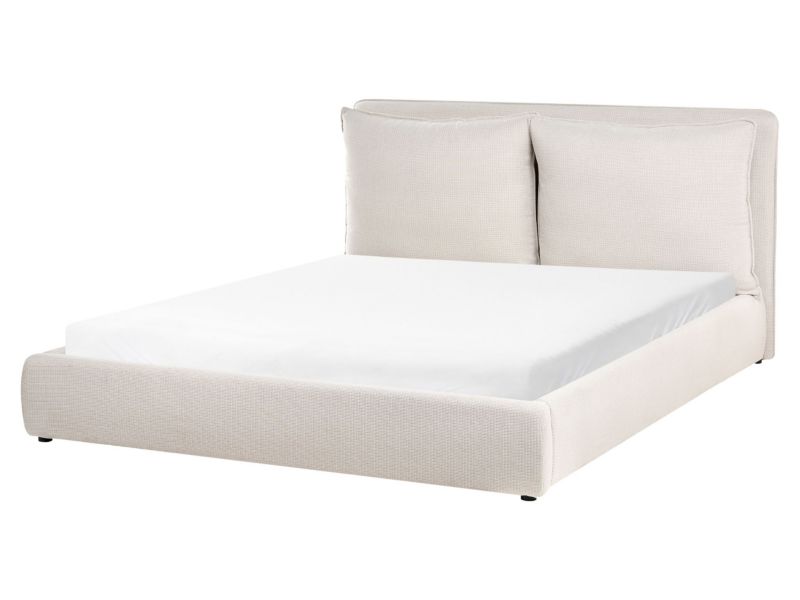 Łóżko Bajonna 160 x 200 cm Beżowy 1 szt.