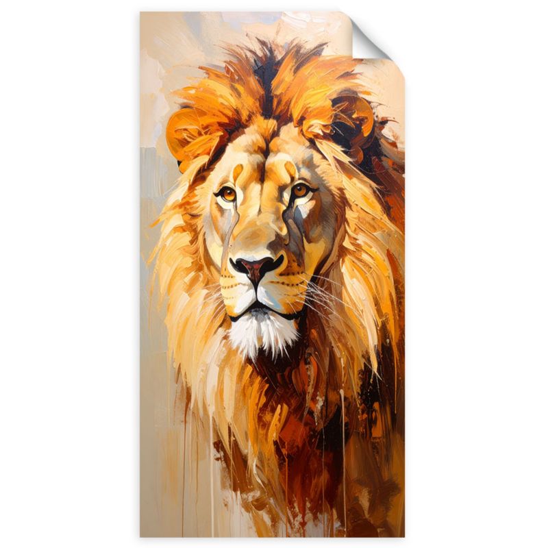 Naklejka samoprzylepna Feeby Lew Zwierzęta Afryka Natura 40x80cm 1szt