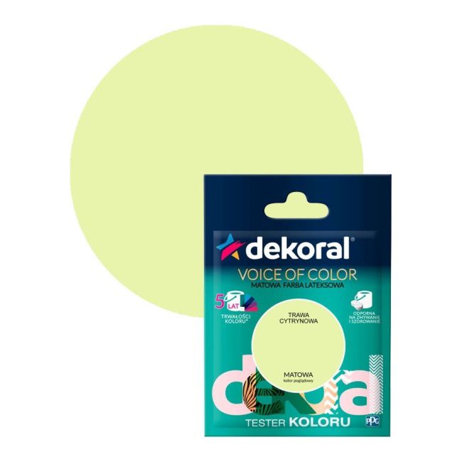Testerfarby kolorowej Dekoral Voice of Color trawa cytrynowa 0,05 l