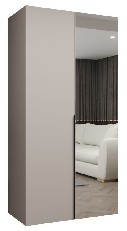 Szafa uchylna otwierana ALICANTE 2 100 wys 202 cm Kaszmir + Czarny 1 szt