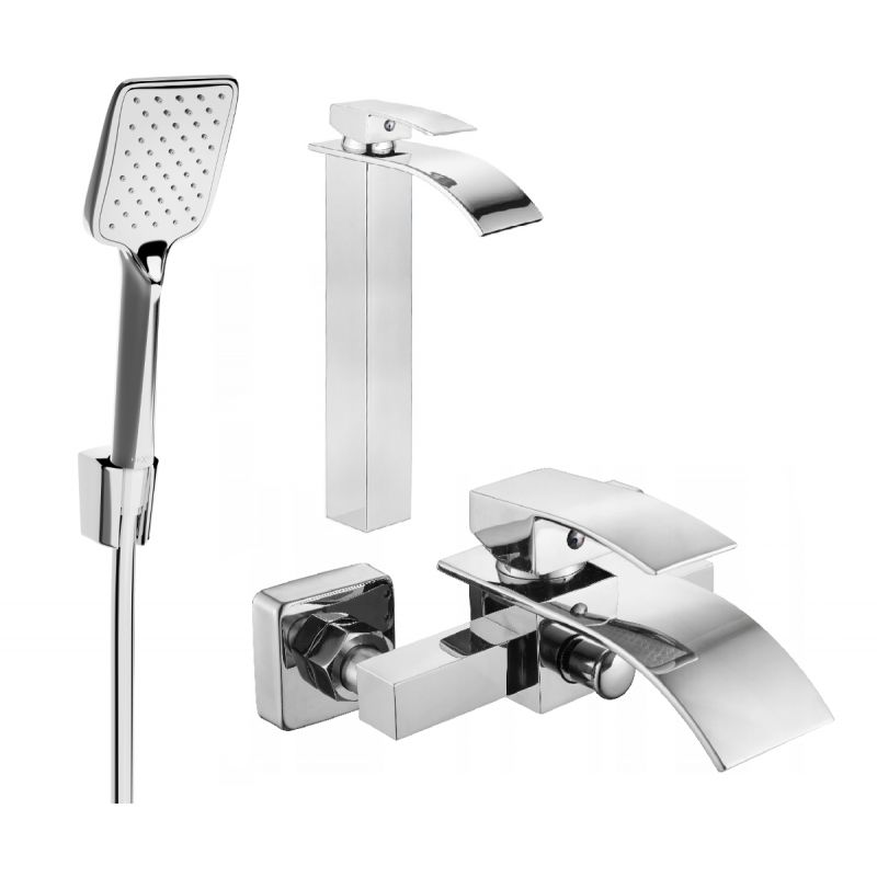 Zestaw wannowy Mexen Aries chrom 1 szt.