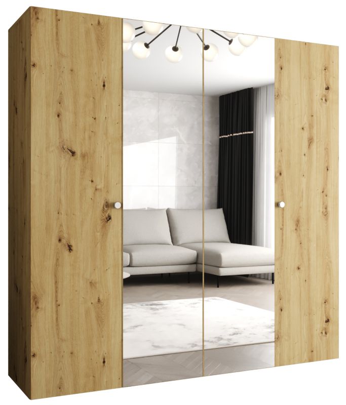 Szafa uchylna Abiks PARMA 2 200 wys. 202 cm Artisan + u. Srebrny 1 szt