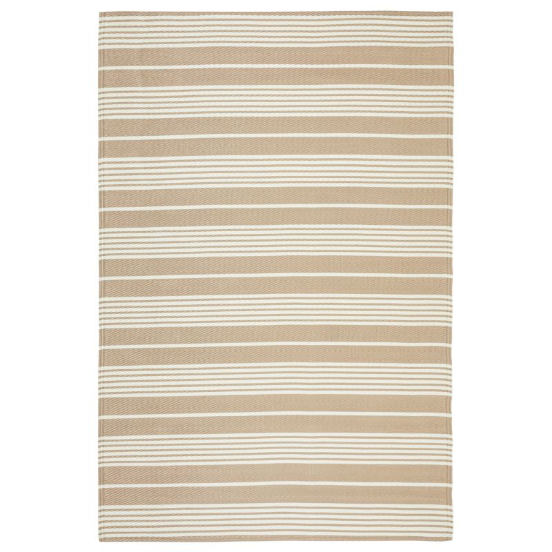 Dywan zewnętrzny 120x170 cm e-floor pasy beżowy 1 szt