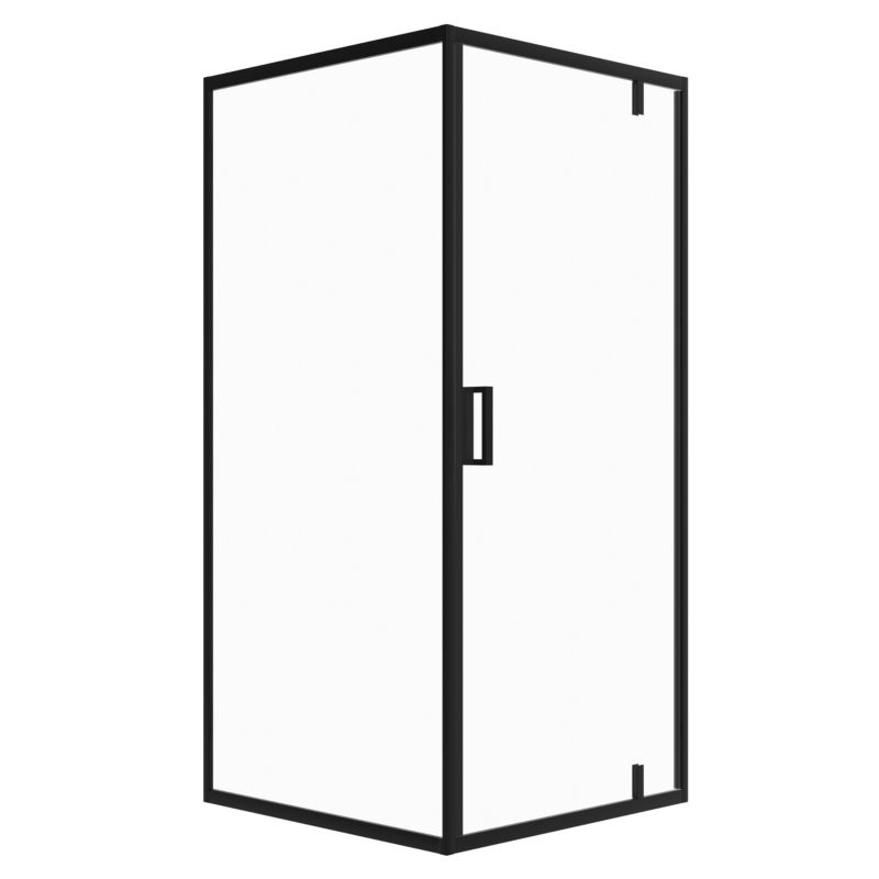 Kabina prysznicowa SEVANTE 90x80 prostokątna uchylna IBERIS czarna 1 szt.