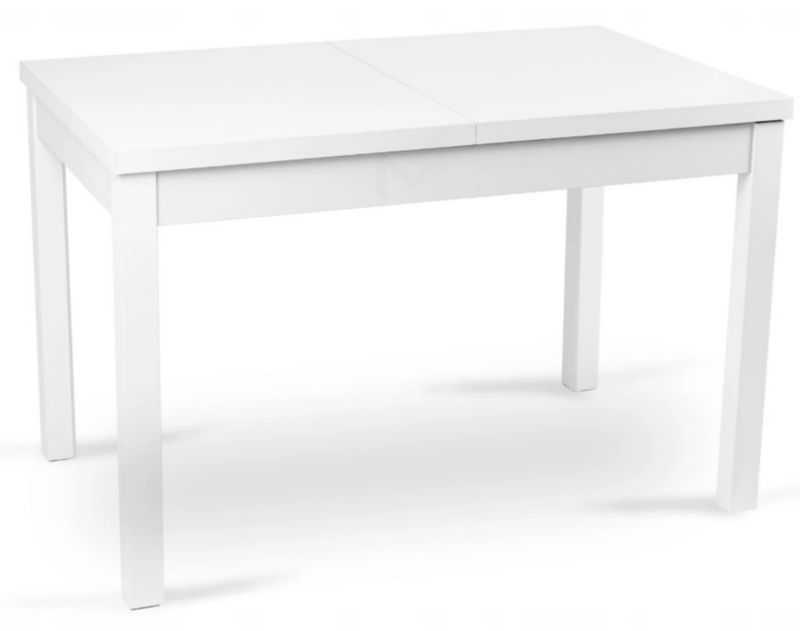 Stół Prostokątny Skubi 120-160 cm Mebel Elite Rozkładany Biały 1 szt