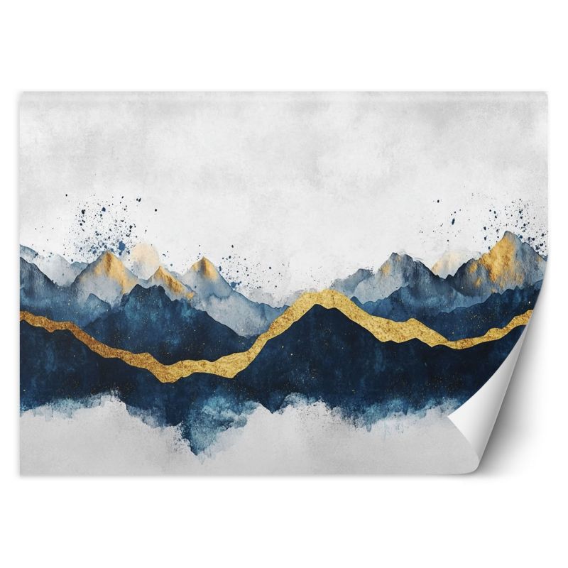 Fototapeta Feeby Abstrakcja Złoto Niebieski Nowoczesny 150x105 1 szt