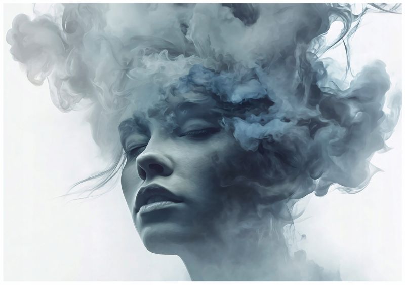 Fototapeta WALLARENA Do Sypialni Salonu Na Flizelinie Kobieta Twarz Abstrakcja 300x210 cm 1 szt.