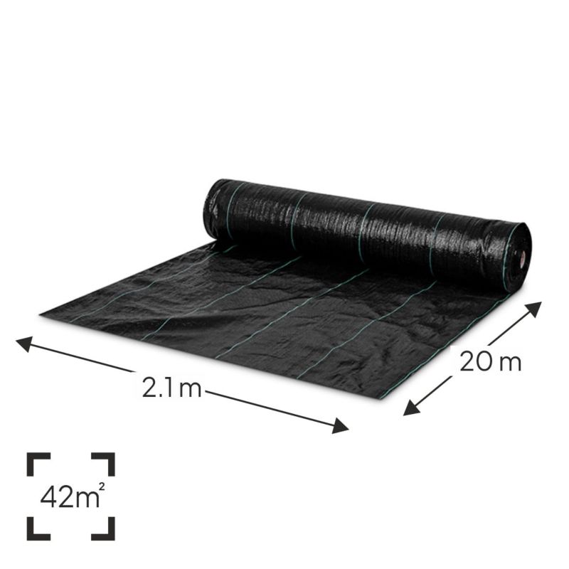 Agrotkanina AGROWIG 100g czarna minirolka, Wigolen, 2,1 m, 20 m, 1 szt.