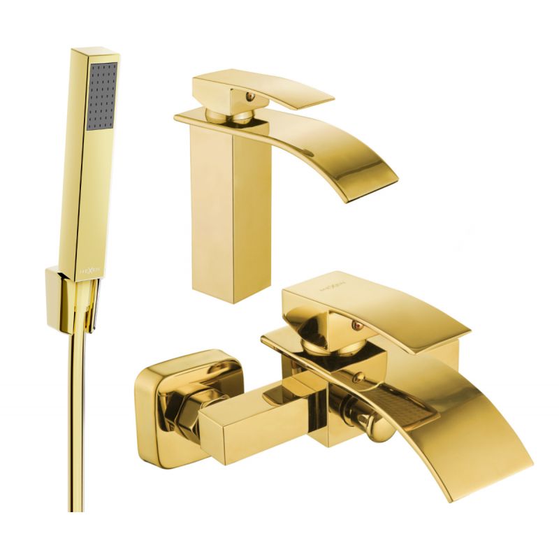 Zestaw wannowy Mexen Aries złoty 1 szt.