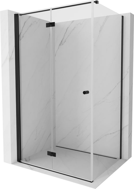 Kabina prysznicowa składana Mexen Mist-F T czarna 75x95 cm 1 szt