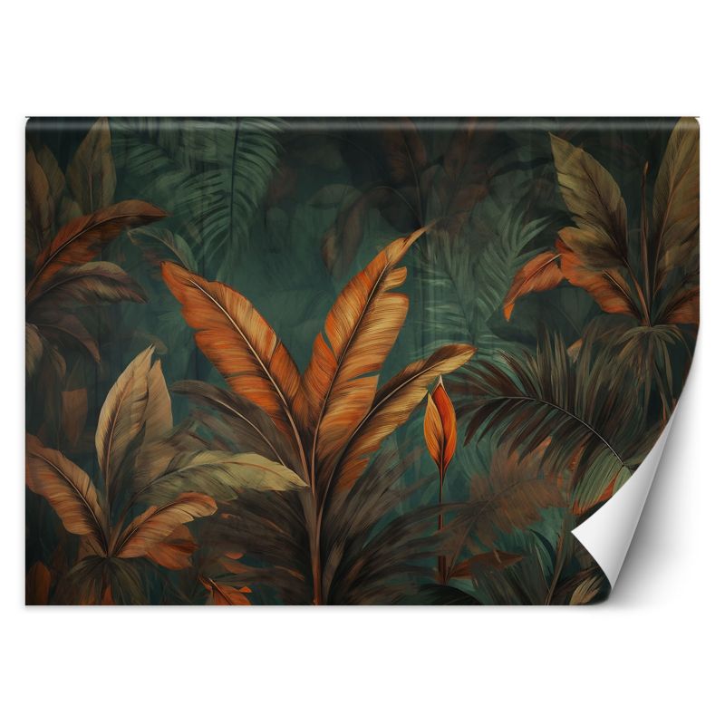 Fototapeta Feeby Tropikalne liście kwiaty 200x140 1 szt