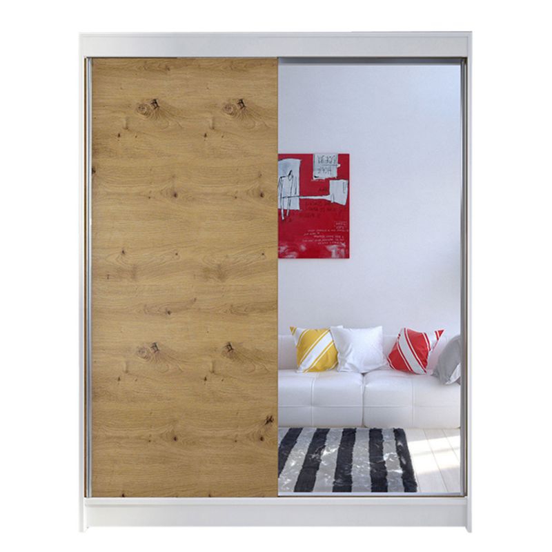 Szafa MIRJAN 24 z drzwiami przesuwnymi Camino I biały/dąb artisan 1 szt.