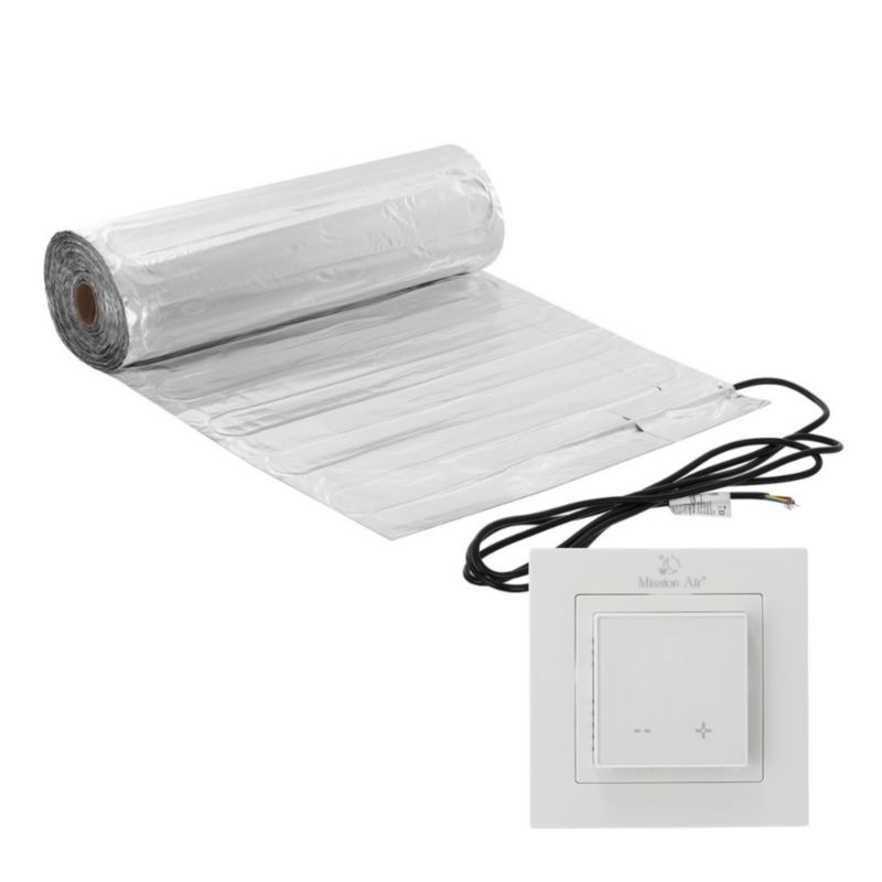 Zestaw mat grzewczych pod panele Mission Air MAL-160 3,5m² + Aries LCD Biały 1szt