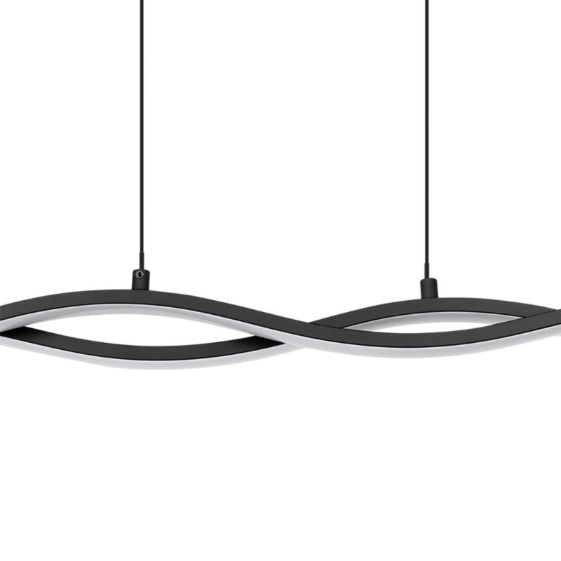 Lampa wisząca GoodHome Alani 1850 lm czarna DIM