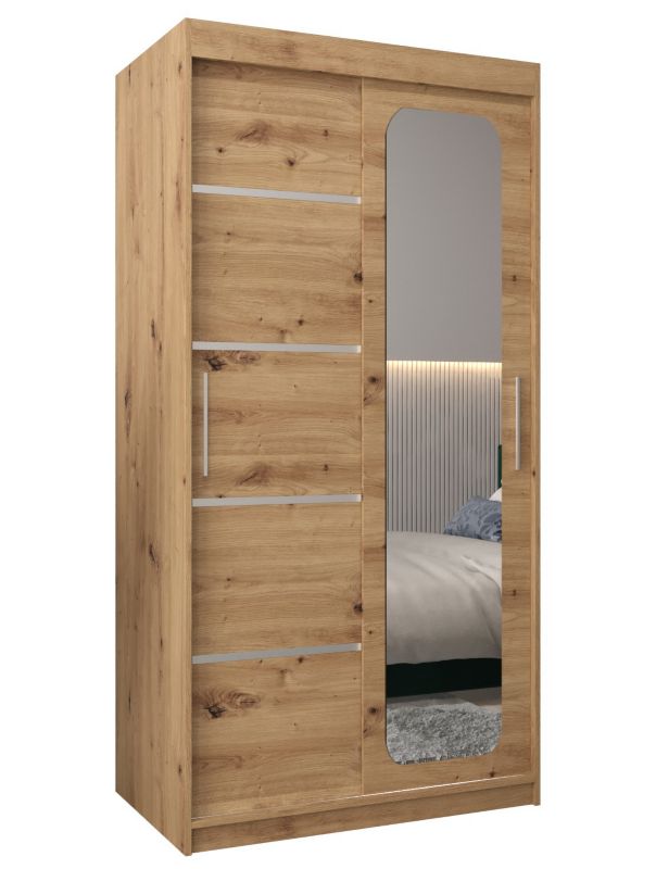 Szafa przesuwna Garderoba Abiks PROMO V2 100 artisan/artisan 1 szt.