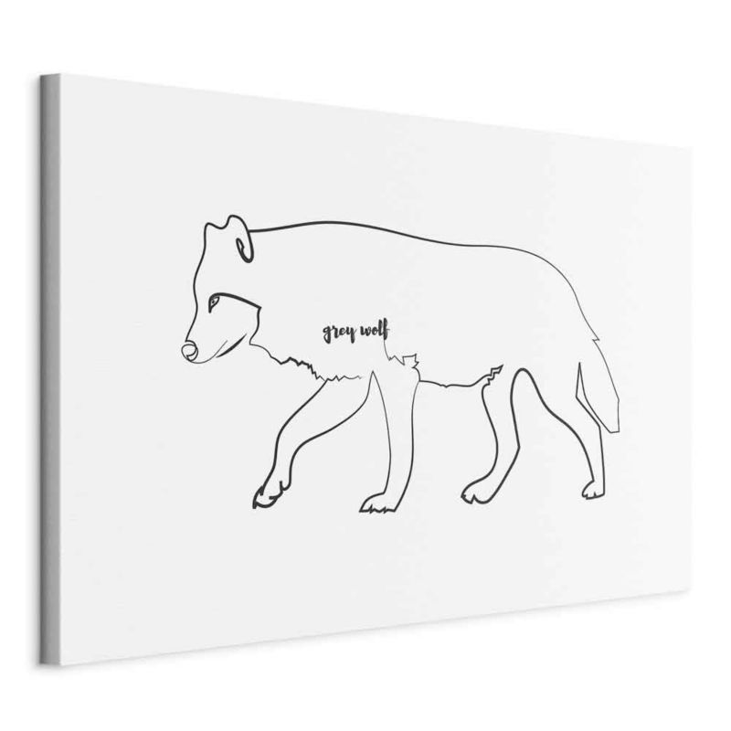 Obraz Artgeist Wilk 120 x 80 cm flizelina 1 szt