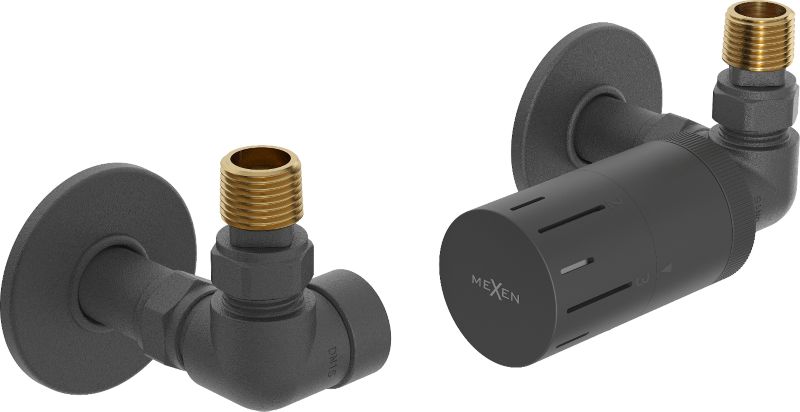 Zestaw termostatyczny osiowy Mexen G05 antracyt W903-958-904-66 1 szt.