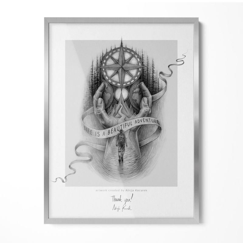 Ramka Na Zdjęcia Wallfluent 60x80 Srebrna Wisząca 1 szt.