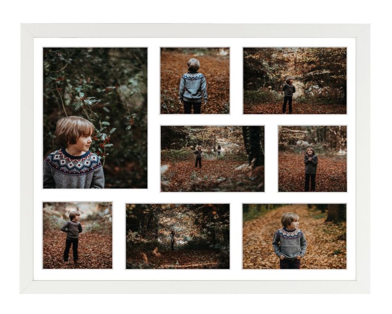 Ramka na 8 zdjęć Hekla 40x50x8 MDF galeria zdjęć biały 1szt.
