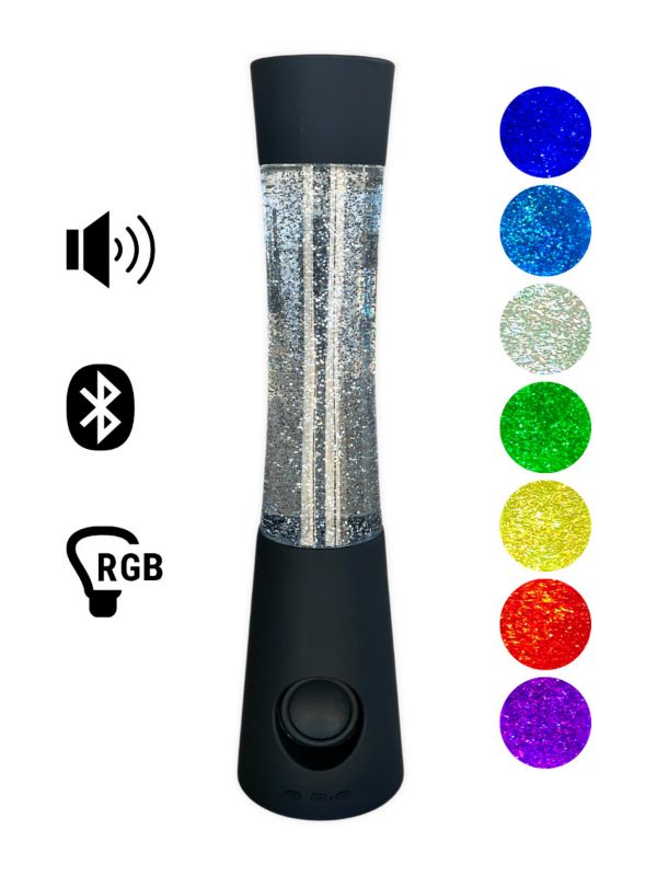 Lampa stołowa Rabalux Carnival czarna LED 5W lawa IP20 wym: 40.8 x 10 x 10 cm tworzywo sztuczne - 1 szt.