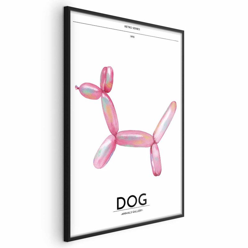 Plakat Artgeist Holo-Dog 40x60 cm z ramą czarną 1 szt
