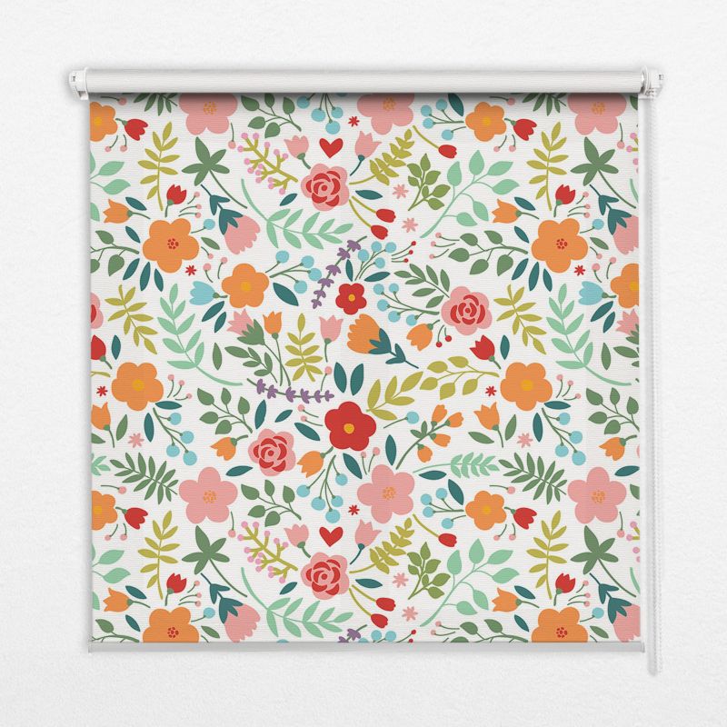 Wewnętrzna roleta ścienna Tulup 150x240 cm Malowane Kwiaty 1 szt.