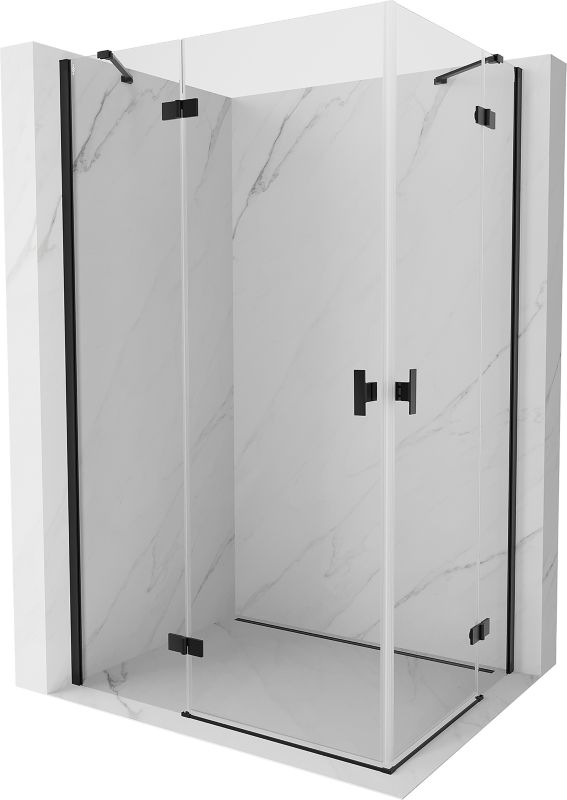 Kabina prysznicowa prostokątna Mexen Mist-H czarna 85x80 cm 1 szt
