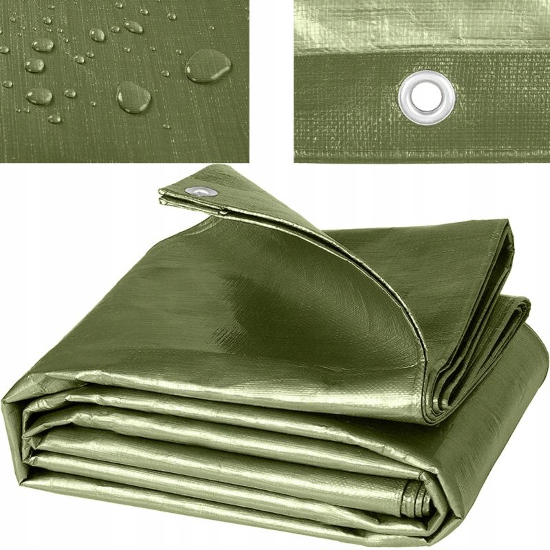 Plandeka Bradas 4x6m 90g/m² wodoodporna mrozoodporna zielona 1 szt.