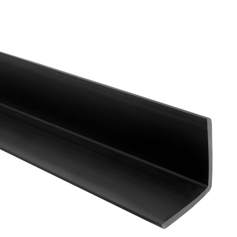 Kątownik miękki PCV 50x50mm, QUEST ochronny profil L kątowy, narożnik odbojnikowy, KM, czarny, 0.9m