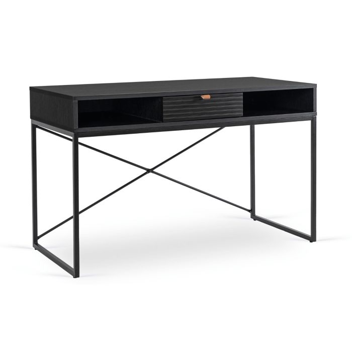 Biurko Oasis Mebel Elite 120 cm Czarne z Szufladą 1 szt.