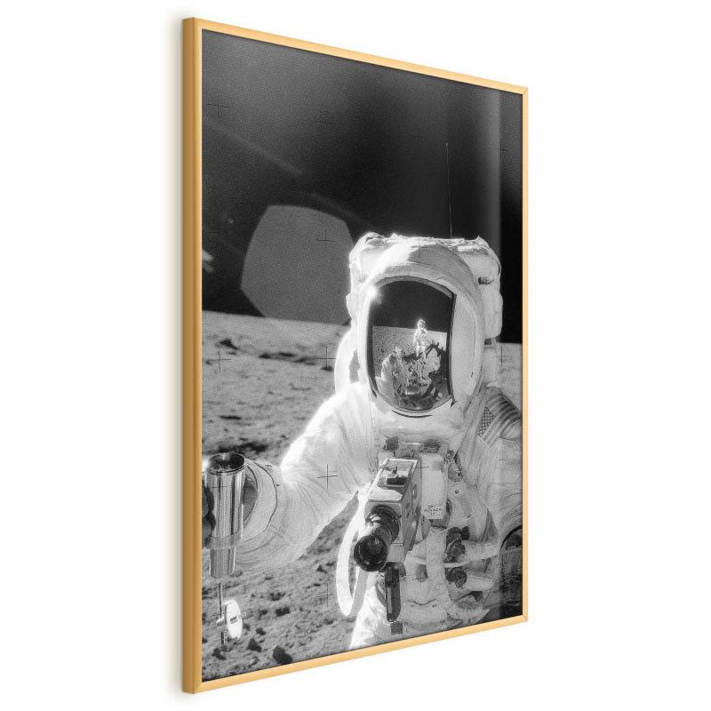 Plakat Artgeist Zawód kosmonauta 40x60 cm z ramą złotą bez marginesu 1 szt