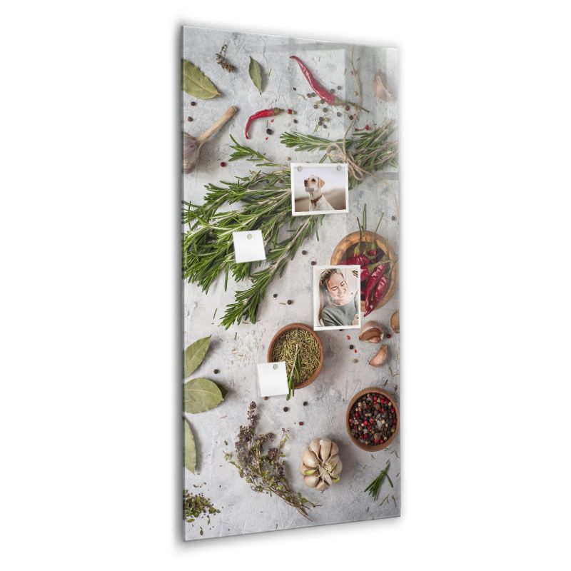 Foto tablica magnetyczna Wallfluent 60x120 cm Zioła 1 szt.