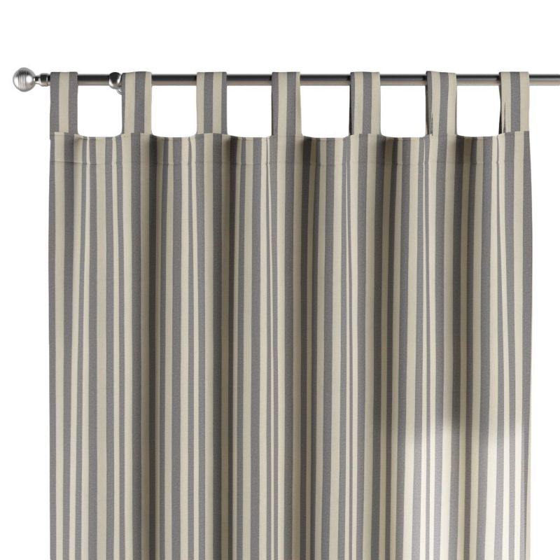 Zasłona na szelkach 1 szt. 130 x 245 cm Dekoria granatowo-białe pasy (1,5cm) 1 szt.