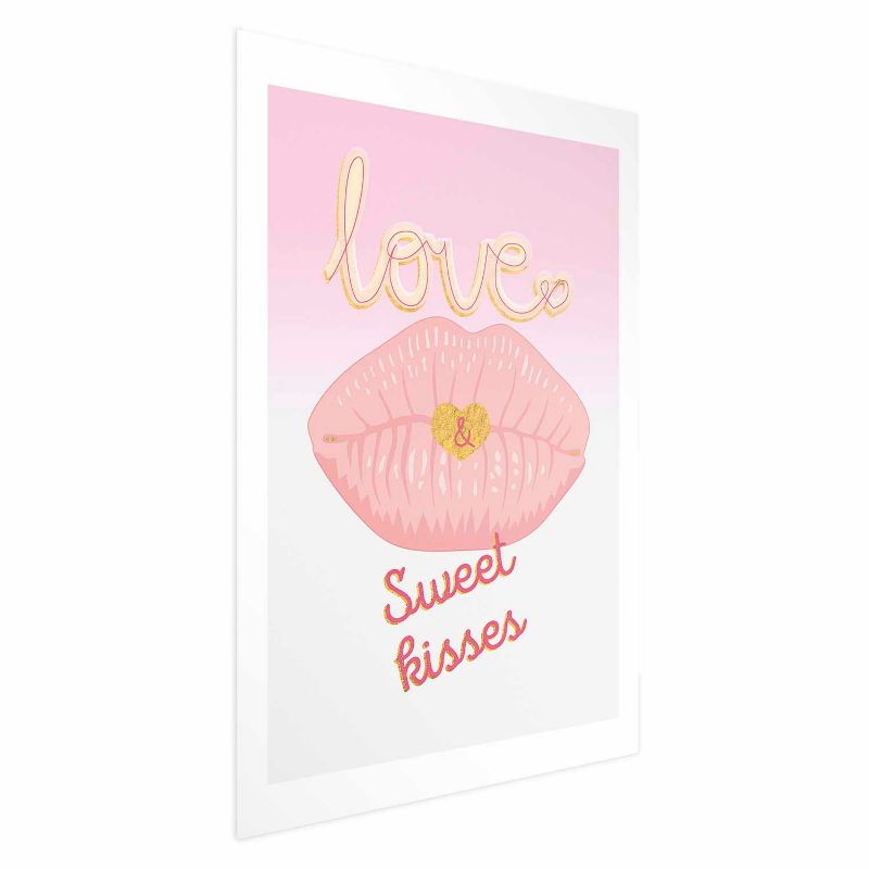 Plakat Artgeist Sweet Kisses 21x30 cm bez ramy 1 szt