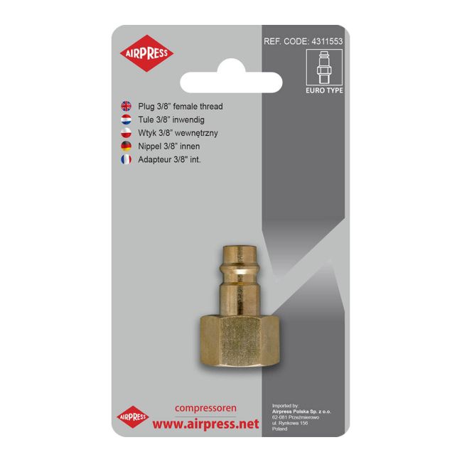 Wtyk Airpress 3/8 wewnętrzny