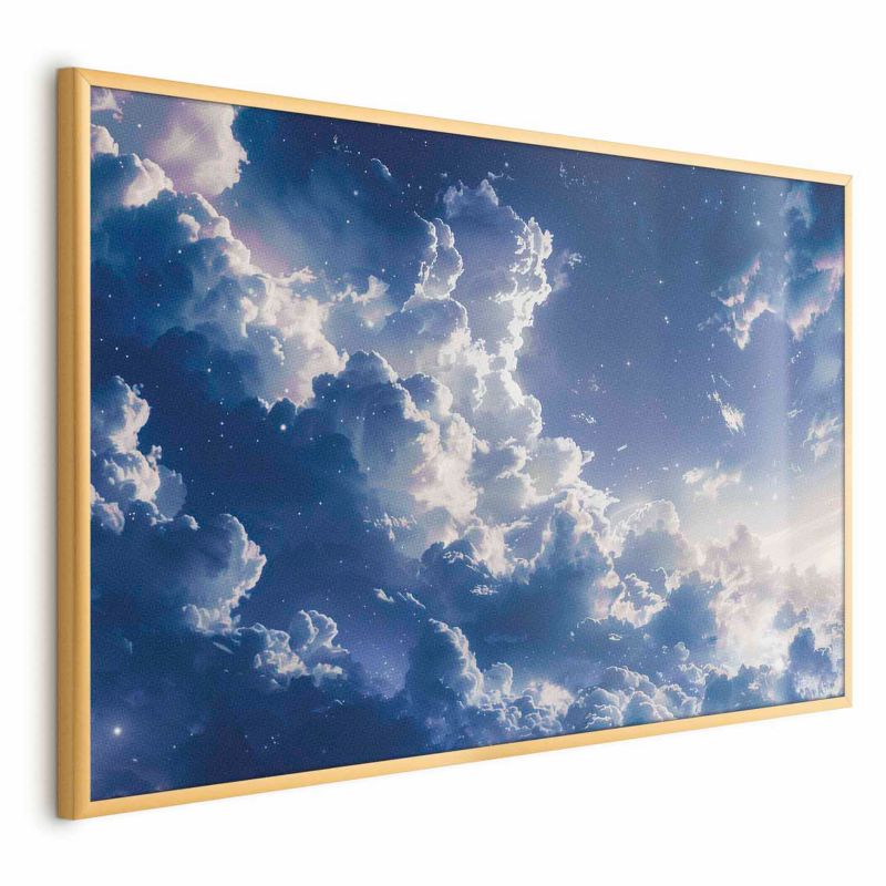 Plakat Artgeist Gwiezdne chmury 42x29,7 cm z ramą złotą 1 szt