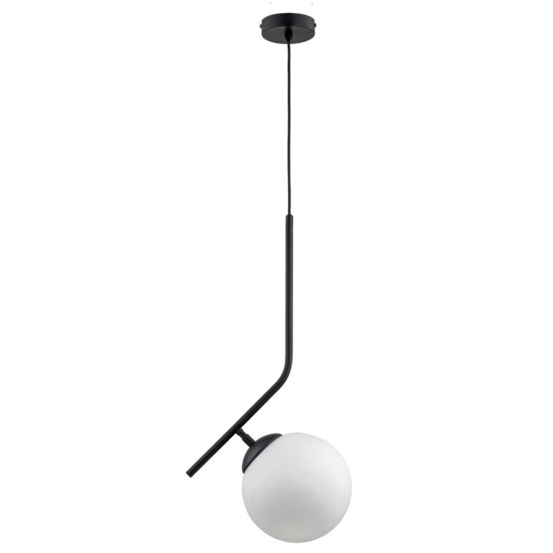 Lampa wisząca Alfa Liberty 2266 czarno-biała minimalistyczna 1xE27 x 15W 1 szt.