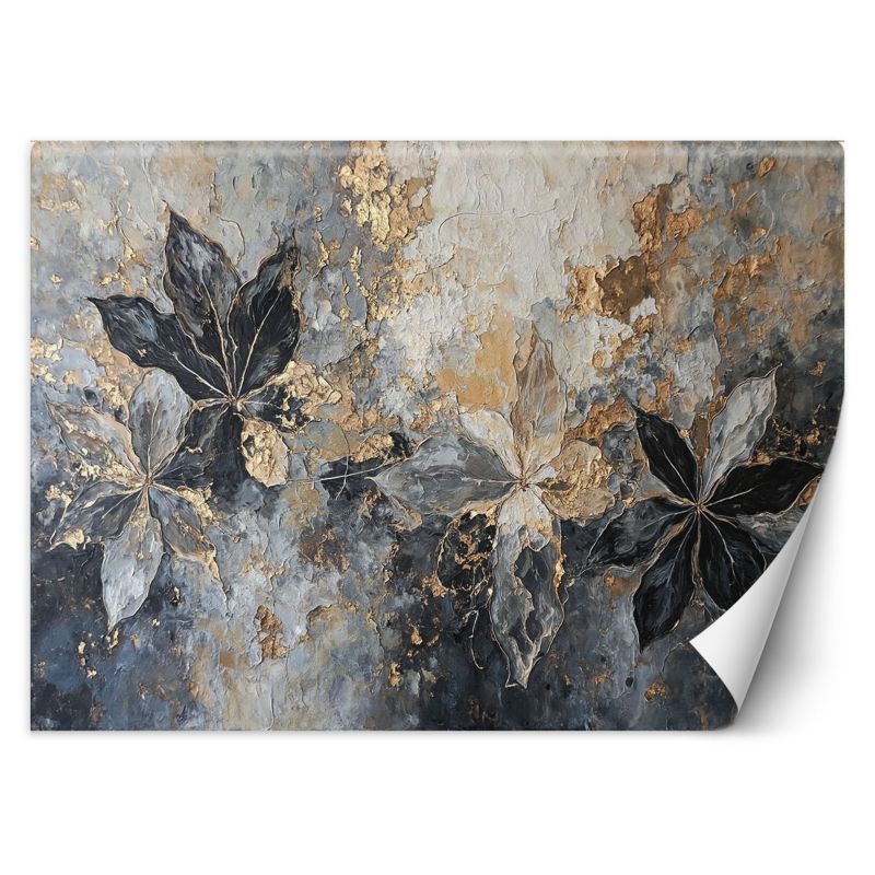 Fototapeta Feeby Liście Abstrakcja Tekstura Złoty 250x175 1 szt