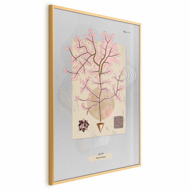 Plakat Artgeist Tajemnicze drzewko 40x60 cm z ramą złotą 1 szt