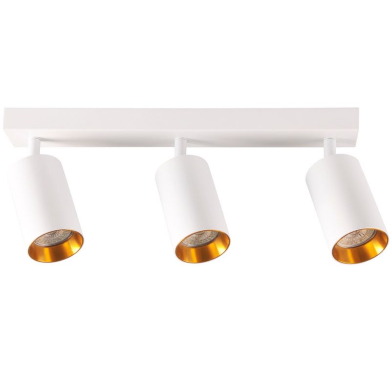 Kinkiet ścienny Polux Maribel biało-złoty 3 x GU10 x 10W IP20 wym: 16,8 x 38 x 6 cm - 1 szt.