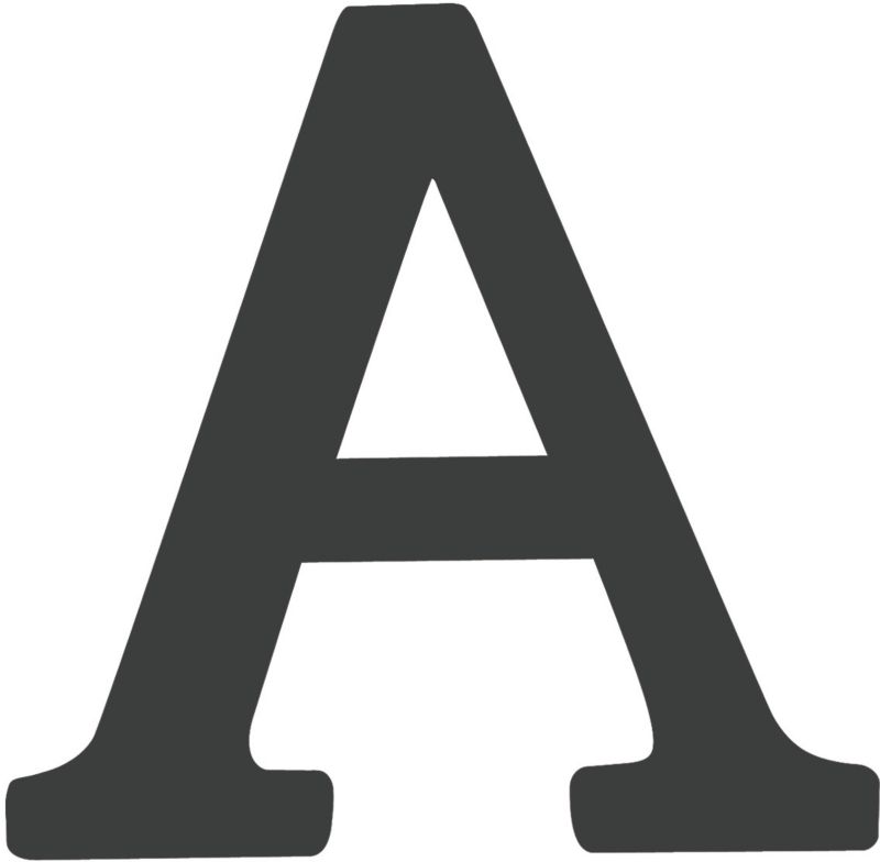 Litera A Stahl aluminium 105 mm grafitowa